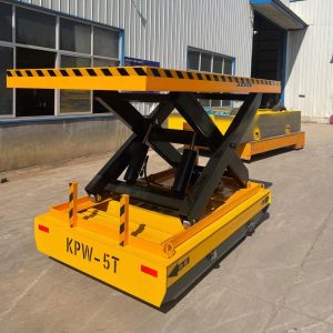 5 Ton KPW Battery Powered Rail Scissor Lift Tra...